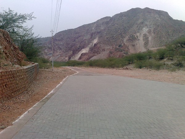 Path Between Hills Near Khewra Salt Mines