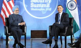 Manmohan Singh and Barak Obama