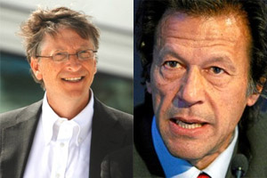Bill Gates and Imran Khan