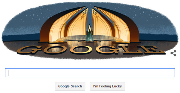 "Pakistan Independence Day 2014" Google Doodle