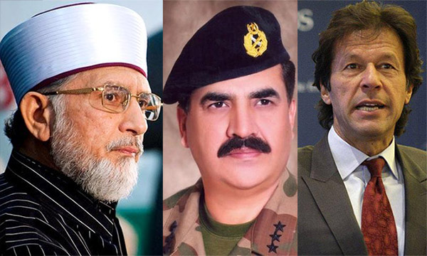 Tahir-ul-Qadri and Imran Khan Met Raheel Sharif