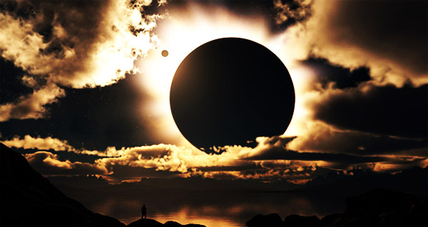 total darkness on earth