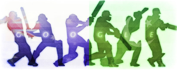 Australia vs Pakistan Match Google Doodle for #CWC15 3rd Quarterfinal