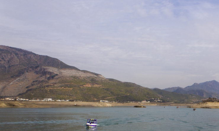 An Upclose view of beautiful mountains behind Khanpur dam