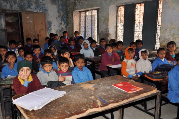 A Pakistani Classroom with Children