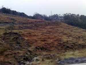 Colorful hill in Murree