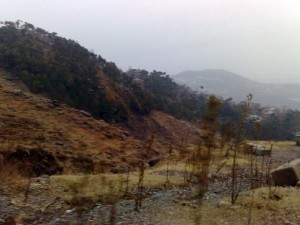 Colourful hill in Murree