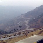 Roads from top in Murree