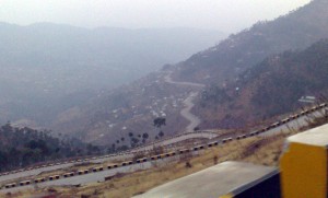 Roads from top in Murree