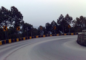 Sharp turn Murree road