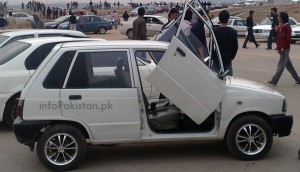 Suzuki Mehran with Butterfly doors