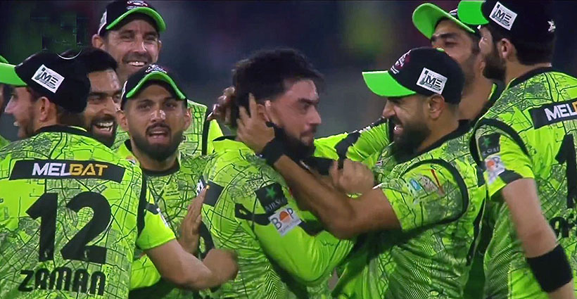 Lahore Qalandars Celebrating - PSL 8 Match 20